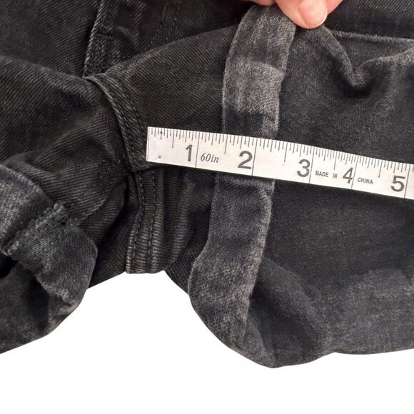 Old Navy OG Straight cuffed black high rise shorts size 8 - Picture 4 of 6